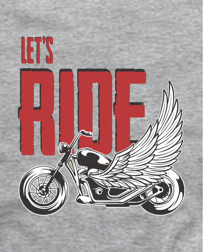 Marškinėliai Let's ride